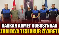BAŞKAN AHMET SUBAŞI’NDAN ZABITAYA TEŞEKKÜR ZİYARETİ