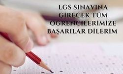 Vali Aksoy, LGS'ye girecek öğrencilere başarılar diledi
