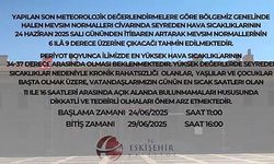 VALİLİKTEN YÜKSEK SICAKLIK UYARISI