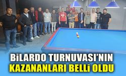BİLARDO TURNUVASI’NIN KAZANANLARI BELLİ OLDU