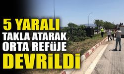 TAKLA ATARAK ORTA REFÜJE DEVRİLDİ 5 YARALI