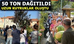 50 TON DAĞITILDI, UZUN KUYRUKLAR OLUŞTU
