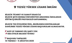 Bilecik TSO Üyelerine ALES ve Yabancı Dil Şartsız Tezsiz Yüksek Lisans Fırsatı