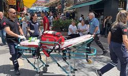 BİSİKLETTEN DÜŞEN ŞAHIS SAĞLIK EKİPLERİ YANINA GELİNCE AYAKLANIP GİTTİ