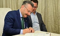 Vali Aksoy, polis memurunun kızının nikah şahidi oldu