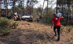 Türk Kızılay'dan orman yangını olan bölgelere yardım