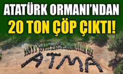 ATATÜRK ORMANI'NDAN 20 TON ÇÖP ÇIKTI