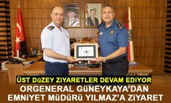 ORGENERAL GÜNEYKAYA’DAN EMNİYET MÜDÜRÜ YILMAZ’A ZİYARET