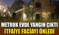 METRUK EVDE YANGIN ÇIKTI: İTFAİYE FACİAYI ÖNLEDİ