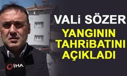 VALİ SÖZER YANGIN TAHRİBATINI AÇIKLADI