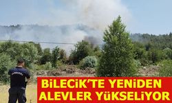 BİLECİK'TE YENİDEN ALEVLER YÜKSELİYOR