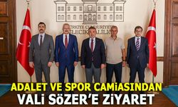 ADALET VE SPOR CAMİASINDAN VALİ SÖZER’E ZİYARET