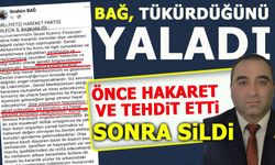 BAĞ, TÜKÜRDÜĞÜNÜ YALADI!