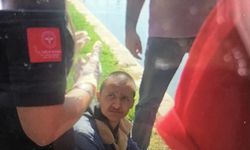 Serinlemek için Porsuk Çayı’na girdi, zabıta ekipleri tarafından çıkarıldı