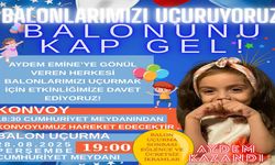 BALONLAR AYDEM İÇİN HAVALANACAK
