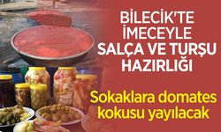Bilecik'te İmeceyle Salça ve Turşu Hazırlığı