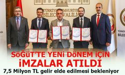 SÖĞÜT'TE YENİ DÖNEM İÇİN İMZALAR ATILDI