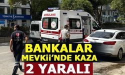 BANKALAR MEVKİİ'NDE KAZA: 2 YARALI