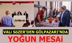 VALİ SÖZER'DEN GÖLPAZARI'NDA YOĞUN MESAİ