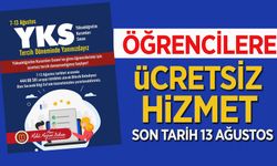 ÖĞRENCİLERE ÜCRETSİZ HİZMET