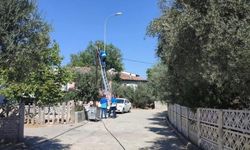 Bayırköy’de telefon direği onarılıyor, internet erişimi kısa sürede sağlanacak