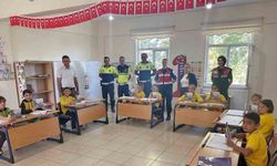 Kütahya’da jandarmadan öğrencilere trafik eğitimi