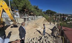 Bayırköy’de yol konforu için parke çalışmaları