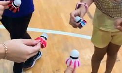 Bilecik’te badminton kursu renkli anahtarlıklarla sona erdi