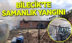 Bilecik’te samanlık alanda yangın çıktı