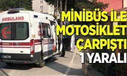 Bilecik’te Minibüs ile motosiklet çarpıştı, 1 yaralı