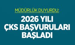 2026 Yılı ÇKS Başvuruları Başladı