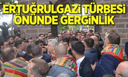 Ertuğrulgazi Türbesi önünde gerginlik
