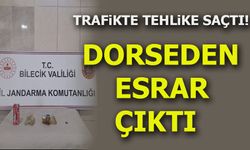 Trafikte Tehlike Saçtı, Dorseden Esrar Çıktı