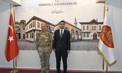Kaymakam Kılıç’tan Tuğgeneral Aslan’a Ziyaret
