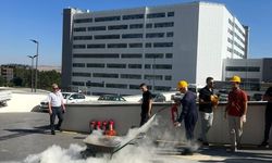 Şehir Hastanesi’nde yangına ilk müdahale eğitimi