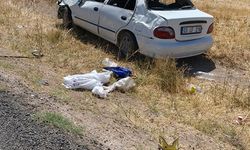 Takla atan otomobilde 4 kişi yaralandı