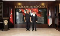POMEM Müdürü Suat Günbey'den Emniyet Müdürü Gökalp Şener’e Hayırlı Olsun Ziyareti