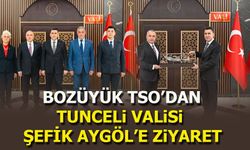 Bozüyük TSO'dan Tunceli Valisi Şefik Aygöl’e Ziyaret