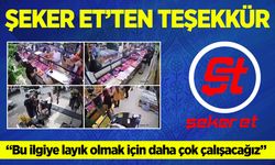 Şeker Et’ten Teşekkür