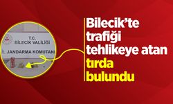 Bilecik’te trafiği tehlikeye atan şüpheli tırda uyuşturucu bulundu