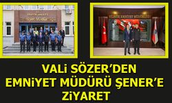 Vali Sözer’den Emniyet Müdürü Şener’e Ziyaret