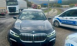Bilecik'te ikiz plaka kullanan şahıs yakalandı
