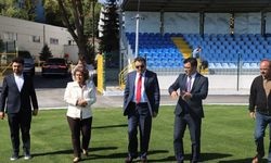 Vali Işın’dan yapımı devam eden ve tamamlanan spor tesislerinde inceleme
