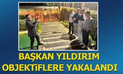 Başkan Yıldırım Objektiflere Yakalandı