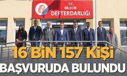 16 BİN 57 KİŞİ BAŞVURUDA BULUNDU