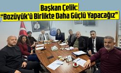 Başkan Çelik: ''Bozüyük’ü Birlikte Daha Güçlü Yapacağız''