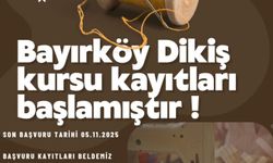 Bayırköy’de Dikiş Kursu Kayıtları Başladı