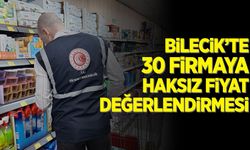 Bilecik'te 30 firma Haksız Fiyat Değerlendirmesi