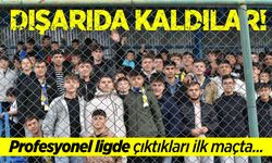 Profesyonel ligde çıktıkları ilk maçta seyircileri dışarıda kaldı