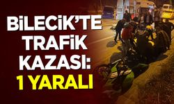 Bilecik’te hafifi ticari araç ile motosiklet çarpıştı: 1 yaralı